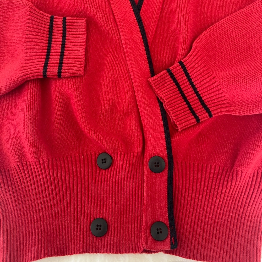 Vintage American Airlines uniform Red Sweater Pau Hana Hawaiiana Hawaii upcycled - Picture 4 of 8